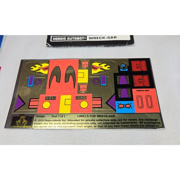 Vintage 1986 Transformers G1 Wreck-Gar Original Box Manual Decoder New Decals - Picture 3 of 16